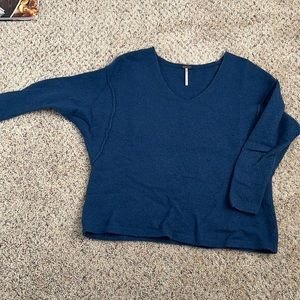 Free people blue sweater! XS but stretchy.